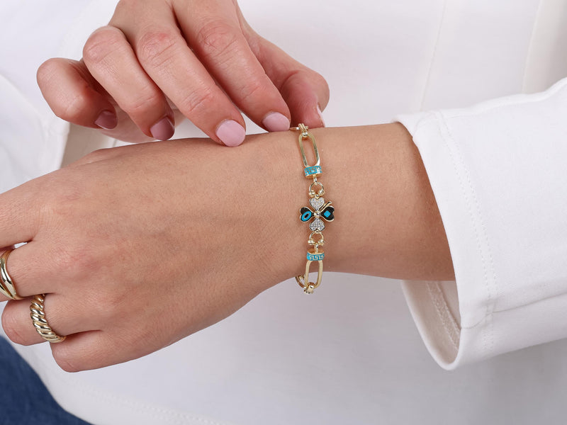 Gold Clover Bracelet