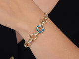 Gold Evil Eye Bracelet
