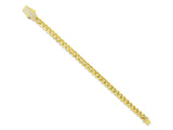 Solid Gold Miami Cuban Bracelet with Diamond Clasp – 7mm