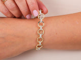 Gold Statement Link Bracelet with Polished Finish