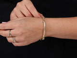 Gold Moon Charm Bracelet