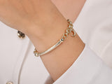 Gold Moon Charm Bracelet
