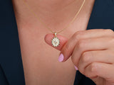 Gold Pole Star Pendant Necklace