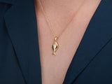 Gold Fish Pendant Necklace