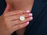 Gold Multicolour Medallion Necklace