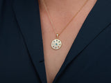 Gold Multicolour Medallion Necklace
