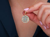 Gold Multicolour Medallion Necklace