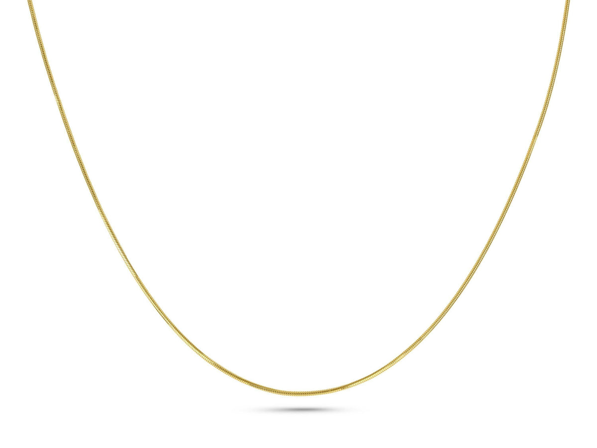 Gold Round Snake Unisex Chain