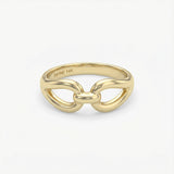 Solid Gold Linked Ring