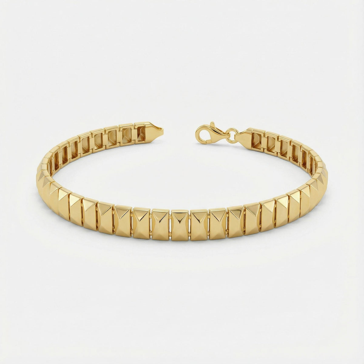 Gold Pyramid Bracelet