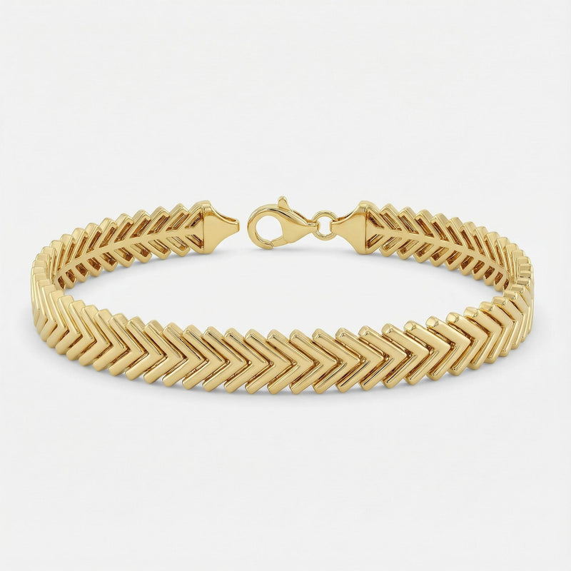 Gold Chevron Bracelet