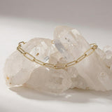 Solid Gold Paperclip Bracelet