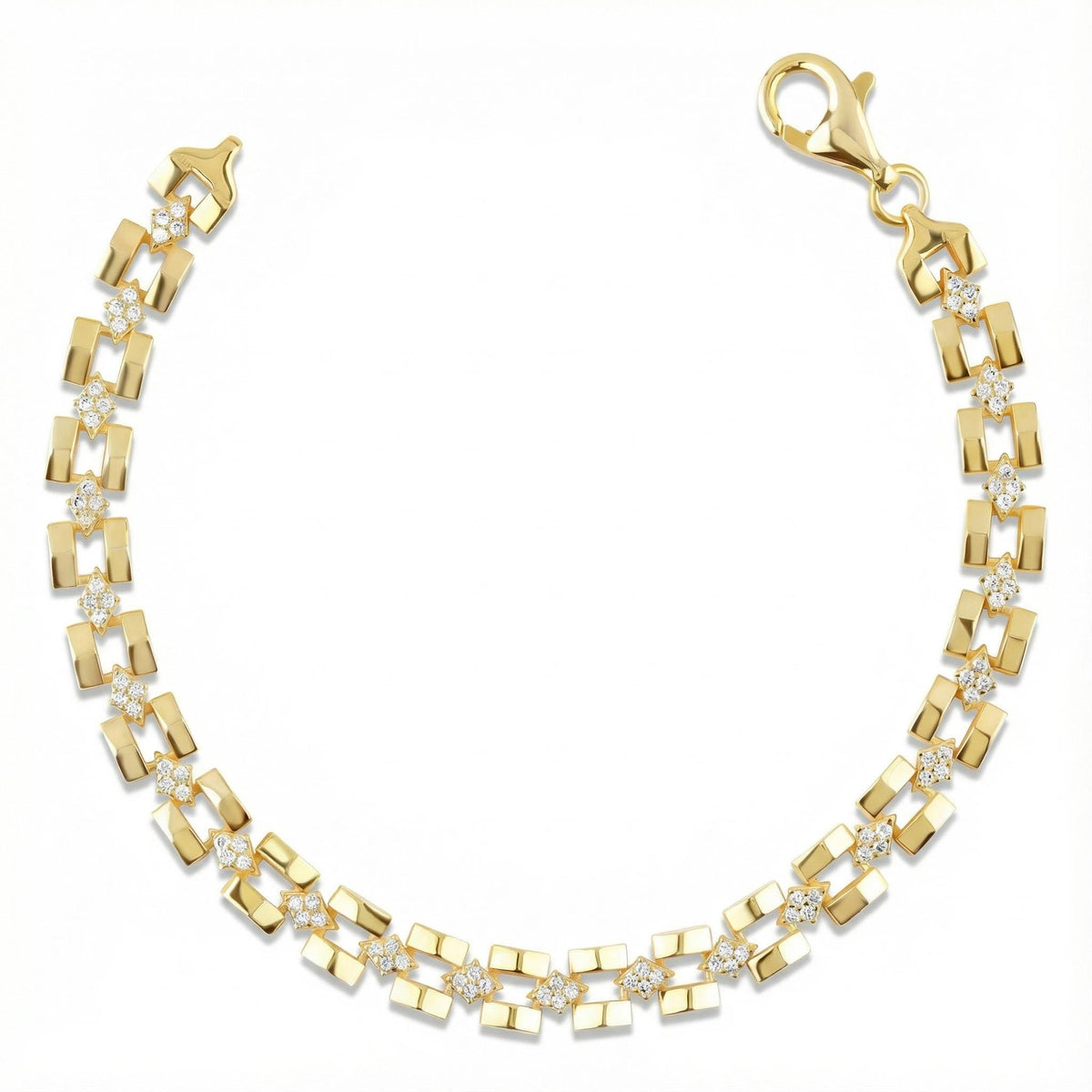 Gold Star Link Bracelet