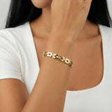 Gold Pavé Link Bracelet
