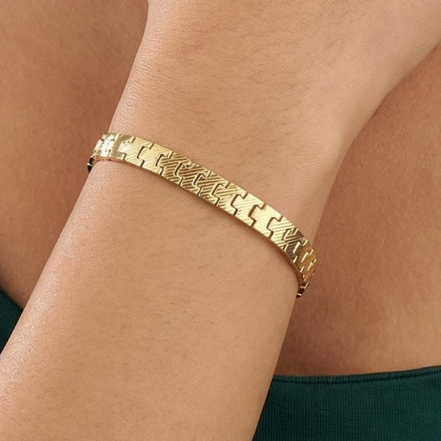 Gold Chevron Bracelet