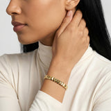 Gold Pyramid Bracelet