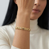 Gold Pyramid Bracelet