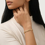 Gold Oval Link Bracelet