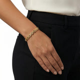 Gold Marquise Link Bracelet