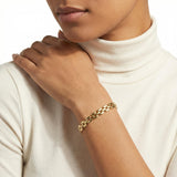Gold Marquise Link Bracelet