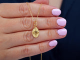 Gold Eye Pendant Necklace