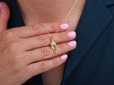 Gold Fish Pendant Necklace