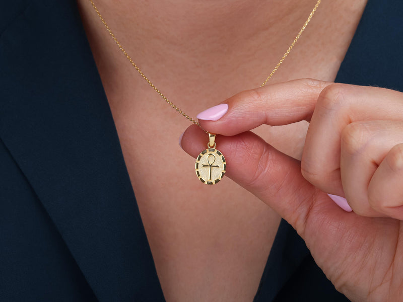 Gold Eternal Life Ankh Pendant