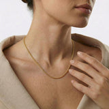 Gold Ball Chain Necklace