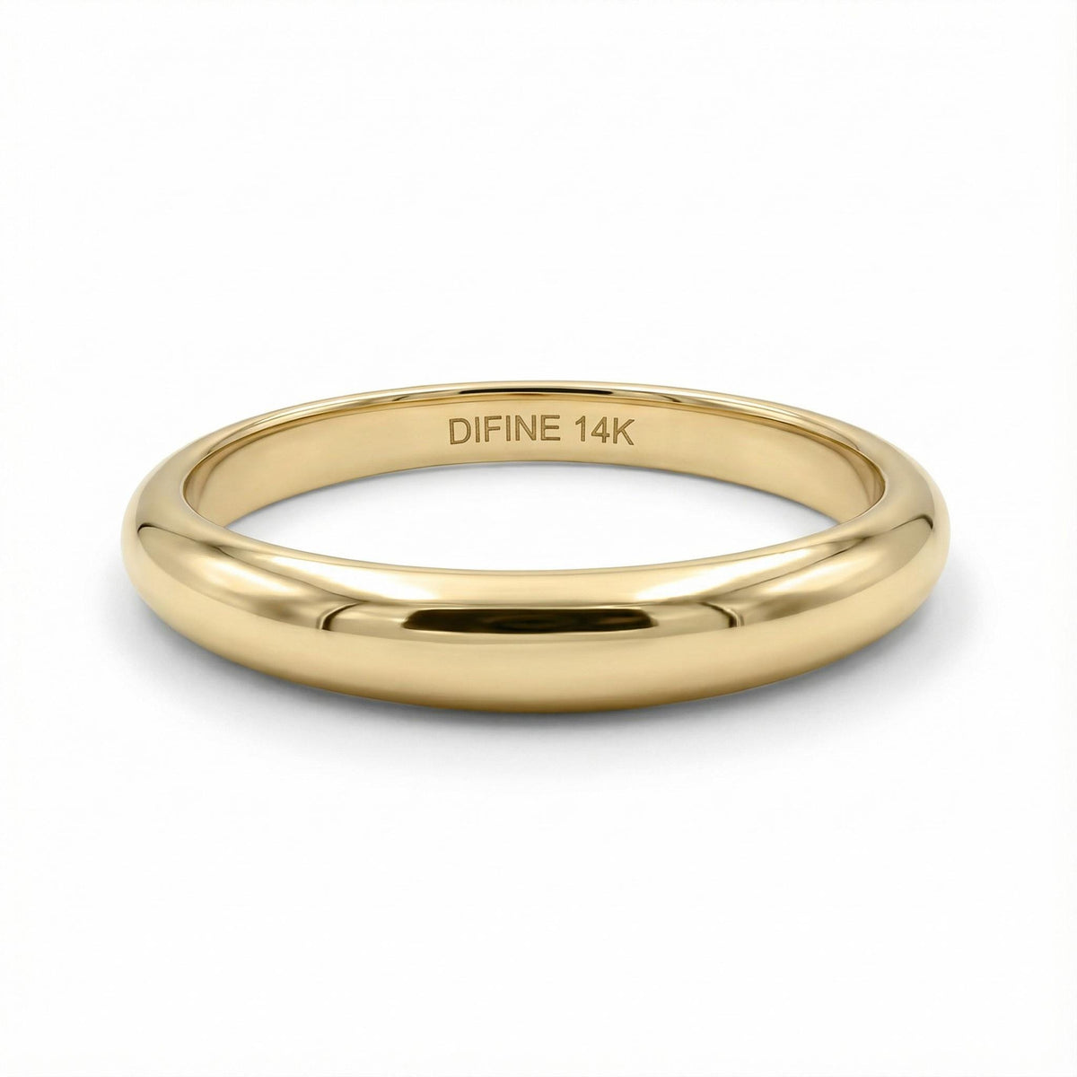 RoseWhiteModel Dome Gold Ring