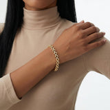 Gold Star Link Bracelet