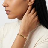 Gold Oval Link Bracelet