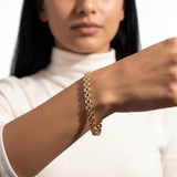 Gold Oval Link Bracelet