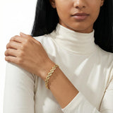Gold Marquise Link Bracelet