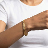 Gold Geometric Link Bracelet