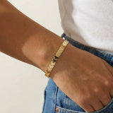 Gold Geometric Link Bracelet