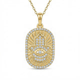 Gold Hamsa Hand Necklace