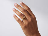 Gold Linked Band Ring