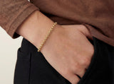 Solid Gold Rolo Chain Bracelet