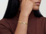 Gold Herringbone Bracelet