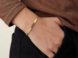 Gold Herringbone Bracelet