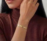 Gold Herringbone Bracelet