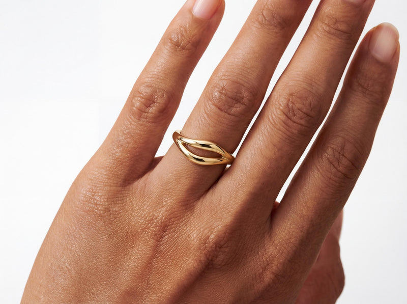 Solid Gold Twist Ring