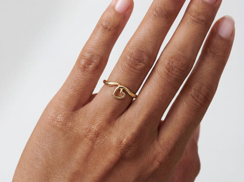 Gold Heart Ring