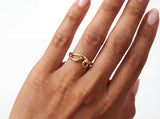 Minimalist Gold Twist Ring