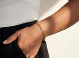 Solid Gold Figaro Bracelet