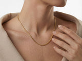 Gold Round Snake Unisex Chain