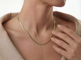 Gold Flat Snake Chain