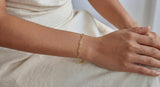 Solid Gold Paperclip Bracelet