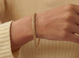 Solid Gold Byzantine Bracelet