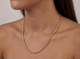 Gold Rope Chain Necklace